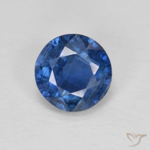 1.02ct Naturel Bleu marine Disthène, Tour, VS-SI