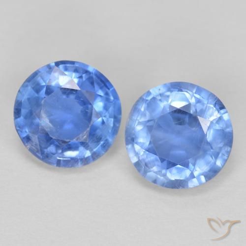 Achetez naturel 1,24ct bleue cyanite gems, coupe roude, en provenance népal chez gemselect. en stock, livraison internationale!