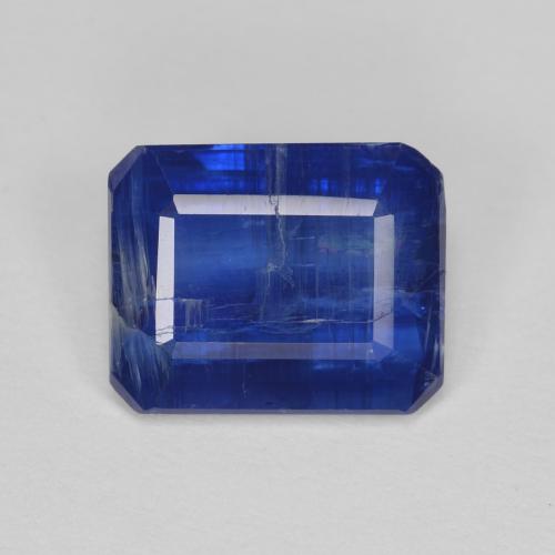 Cyanite bleue naturelle taille émeraude, 2,87 ct, SI