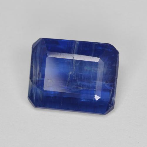 Cyanite bleue naturelle taille émeraude, 2,87 ct, SI