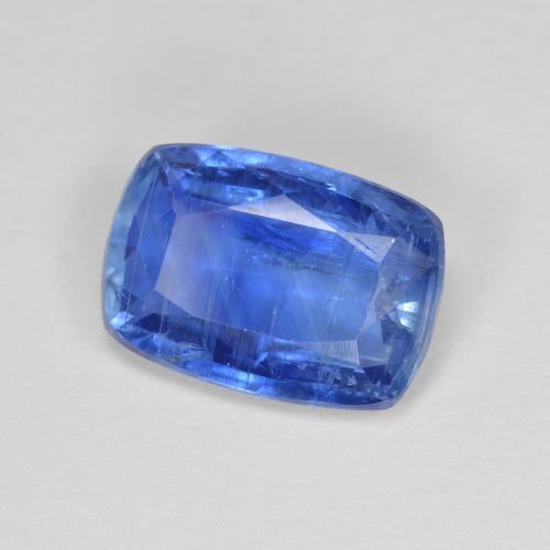 Cyanite bleue naturelle coupe coussin, 3,02 ct, SI