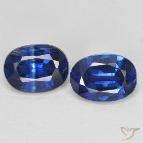 2.07ctw Naturel Bleu égyptien Disthène, ovale, SI