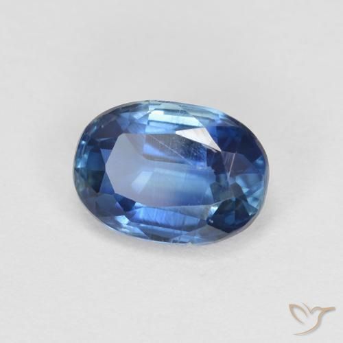 Disthène Bleu marine naturelle ovale, 1.18 ct, SI