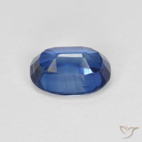 Disthène Bleu marine naturelle ovale, 1.18 ct, SI