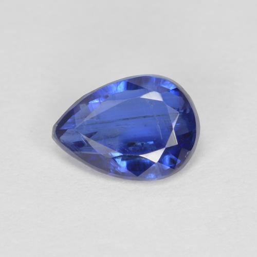 Cyanite bleue naturelle en forme de poire, 0,86 ct, SI