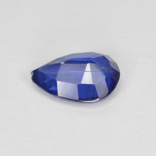 Cyanite bleue naturelle en forme de poire, 0,86 ct, SI