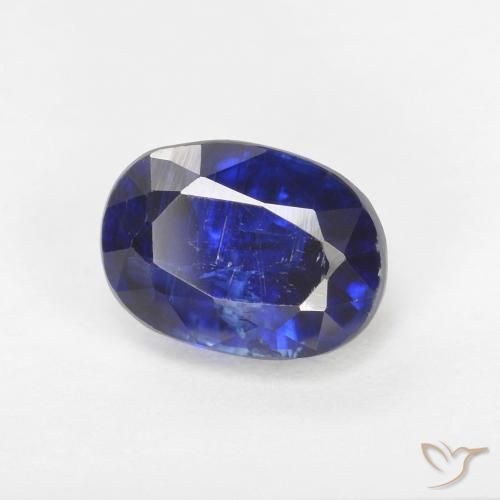 Disthène Bleu royal naturelle ovale, 1.34 ct, SI