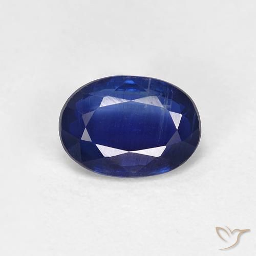 0.96ct Naturel Bleu royal Disthène, ovale, VS