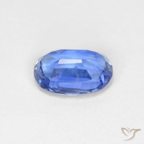 Disthène Bleu marine moyen naturelle ovale, 0.89 ct, VS