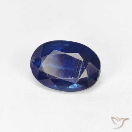 Disthène Bleu marine naturelle ovale, 0.97 ct, VS