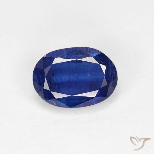1.18ct Naturel Bleu royal Disthène, ovale, VS