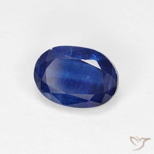 Disthène Bleu royal naturelle ovale, 1.18 ct, VS