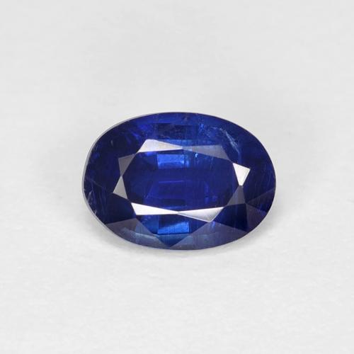 Cyanite bleue naturelle coupe ovale, 0,98 ct, VS