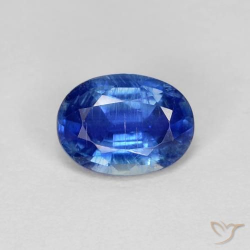 1.02ct Naturel Bleu marine Disthène, ovale, VS
