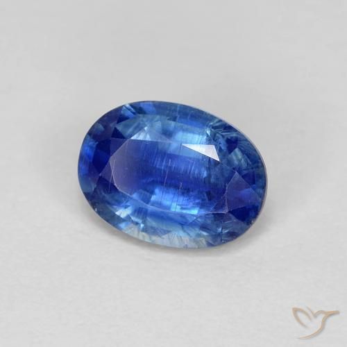 Disthène Bleu marine naturelle ovale, 1.02 ct, VS