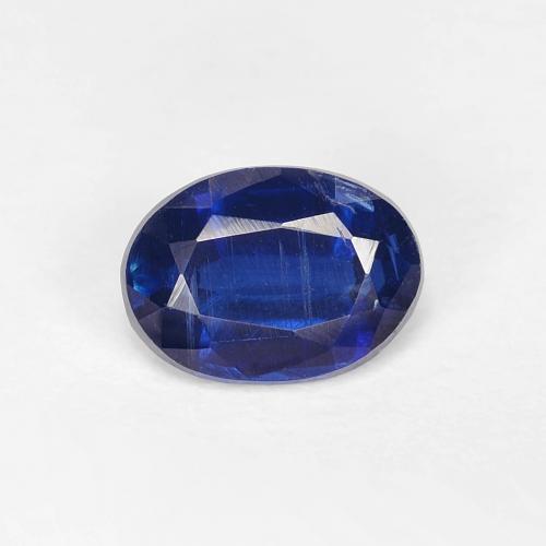 Cyanite bleue naturelle coupe ovale, 1,05 ct, VS