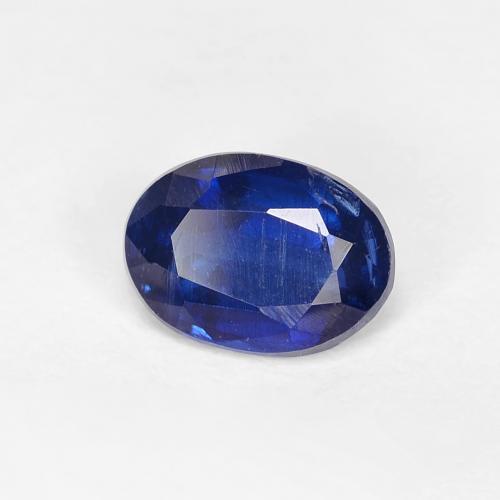 Cyanite bleue naturelle coupe ovale, 1,05 ct, VS