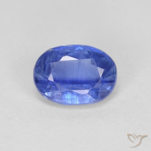 0.96ct Naturel Bleu marine Disthène, ovale, VS-SI
