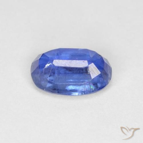 Disthène Bleu foncé naturelle ovale, 0.97 ct, VS-SI