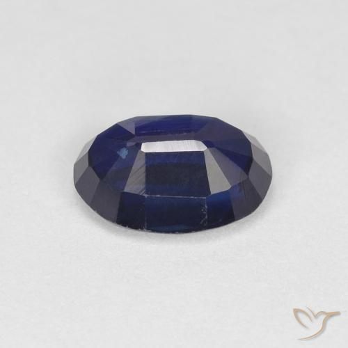Disthène Bleu royal naturelle ovale, 0.98 ct, VS