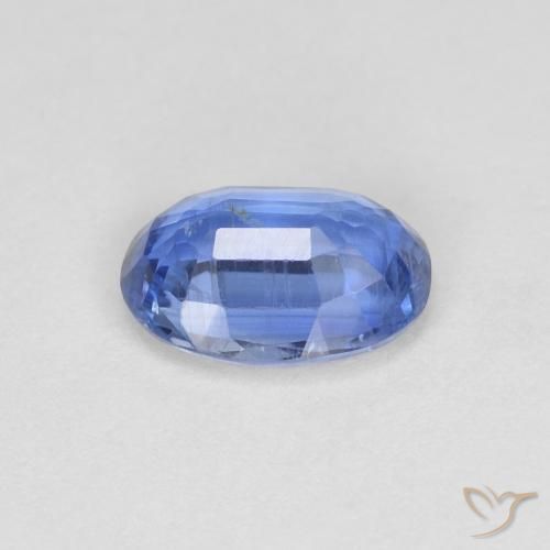 Disthène Bleu marine léger naturelle ovale, 0.89 ct, VS-SI