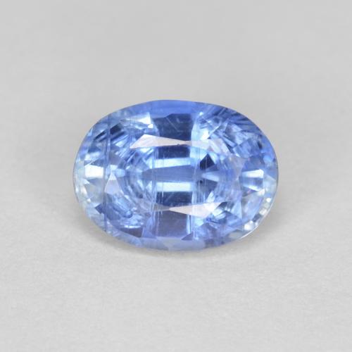 Cyanite bleue naturelle coupe ovale, 1,07 ct, VS-SI