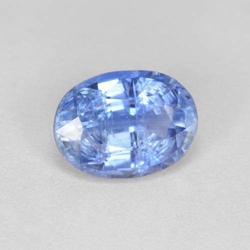 Cyanite bleue naturelle coupe ovale, 1,07 ct, VS-SI