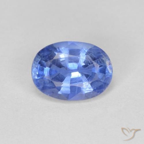 0.89ct Naturel Bleu clair Disthène, ovale, VS