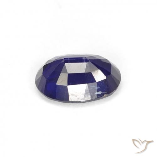 Disthène Bleu foncé naturelle ovale, 0.99 ct, VS