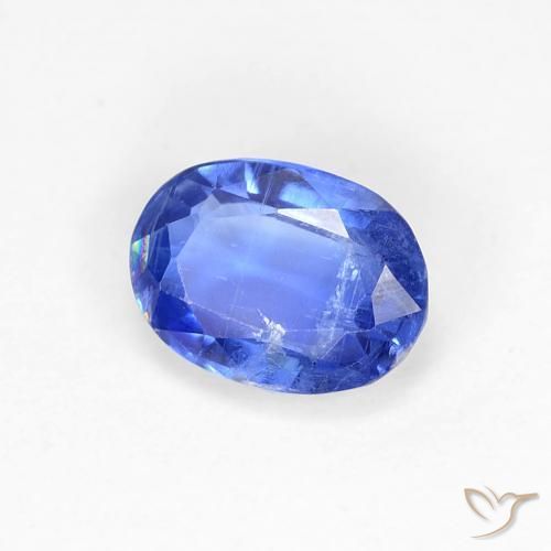 Disthène Bleu azur profond naturelle ovale, 0.95 ct, SI