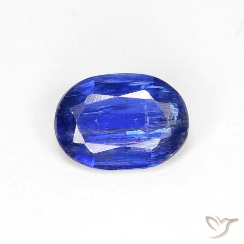 0.83ct Naturel Bleu foncé Disthène, ovale, SI