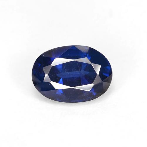 Disthène Bleu marine intense naturelle Coupe ovale, 1.12 ct, VS