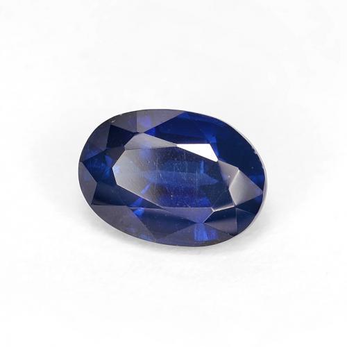 Disthène Bleu marine intense naturelle Coupe ovale, 1.12 ct, VS