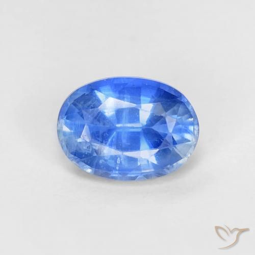 1.17ct Naturel Bleu azur profond Disthène, ovale, VS
