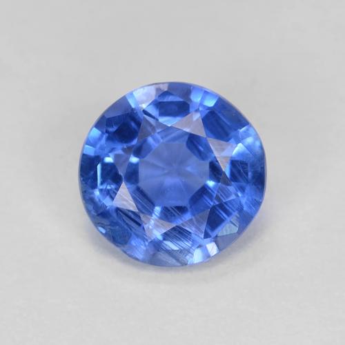 Disthène Bleu azur profond naturelle Coupe roude, 1.06 ct, VS-SI