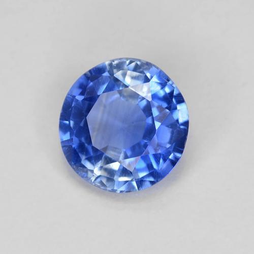 Cyanite bleue naturelle coupe roude, 0,80 ct, VS-SI