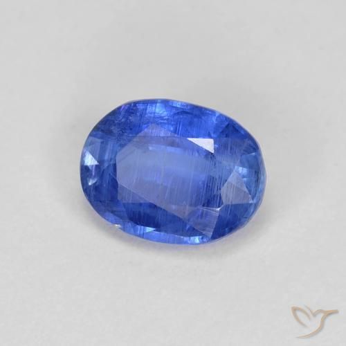 Disthène Bleu foncé naturelle ovale, 1.09 ct, SI