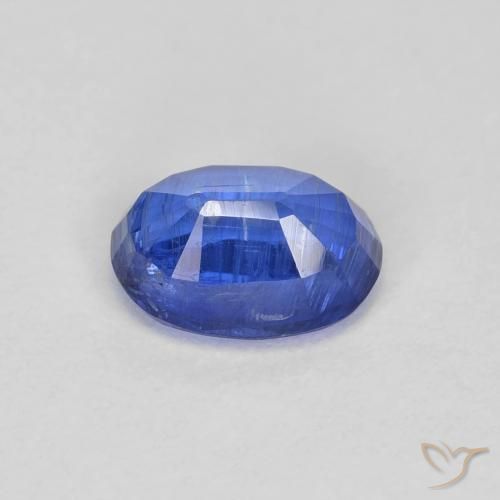 Disthène Bleu foncé naturelle ovale, 1.09 ct, SI