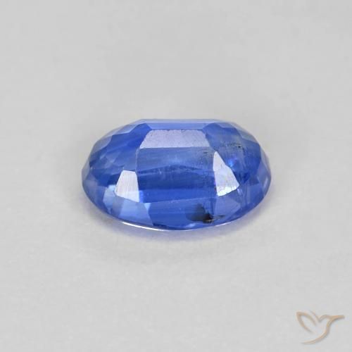 Disthène Bleu foncé naturelle ovale, 0.99 ct, SI