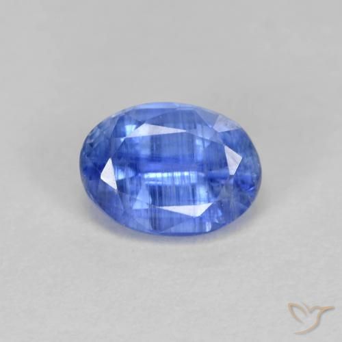 1.24ct Naturel Bleu bébé Disthène, ovale, SI