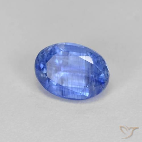 Disthène Bleu bébé naturelle ovale, 1.24 ct, SI