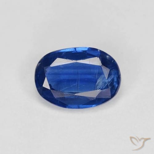 1.02ct Naturel Bleu marine Disthène, ovale, VS-SI