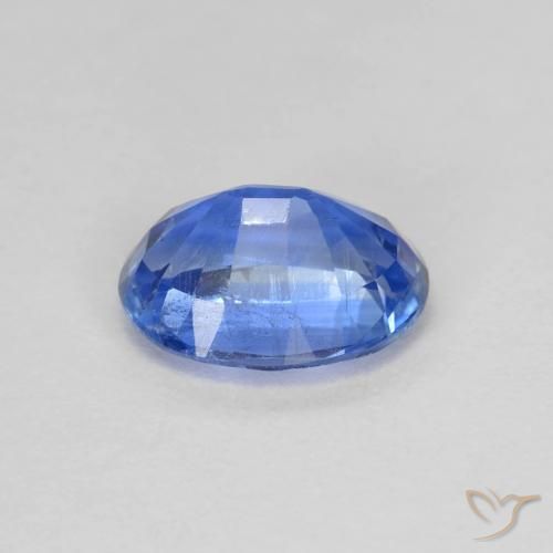 Cyanite bleue naturelle coupe ovale, 1,60 ct, VS-SI