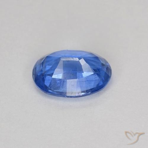 Disthène Bleu marine léger naturelle ovale, 1.06 ct, VS-SI