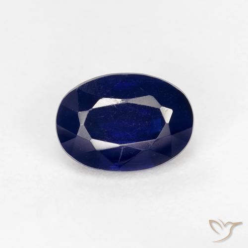 1.12ct Naturel Bleu très profond Disthène, ovale, VS-SI