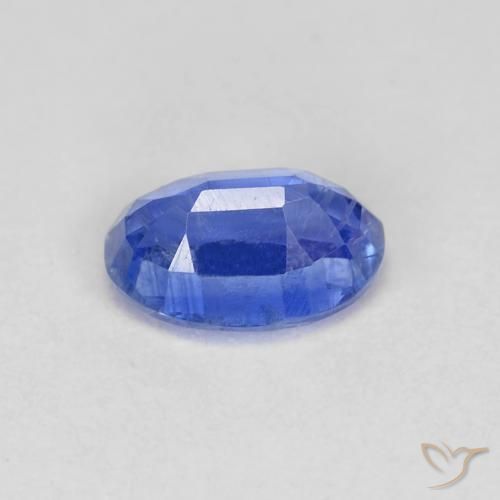 Disthène Bleu foncé naturelle ovale, 1.14 ct, VS-SI