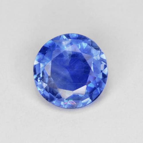 Disthène Bleu azur profond naturelle Coupe roude, 1.00 ct, VS-SI