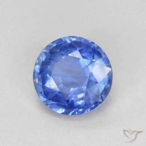 Cyanite bleue naturelle coupe roude, 1,06 ct, VS-SI