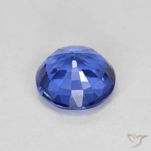 Cyanite bleue naturelle coupe roude, 0,94 ct, VS-SI