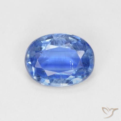 1.52ct Naturel Bleu clair Disthène, ovale, VS-SI
